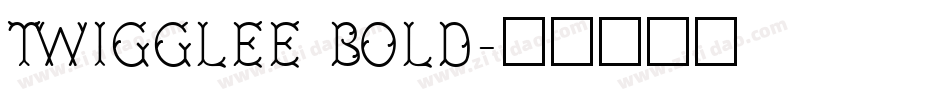 Twigglee Bold字体转换